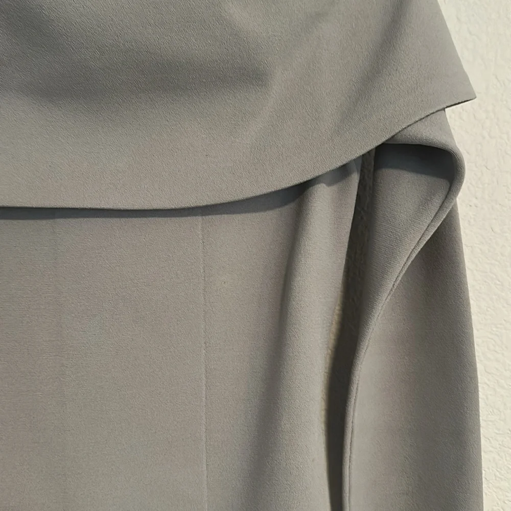 Safiyaa beautiful gray tunic belted off shoulder top 8 - Picture 9 of 15